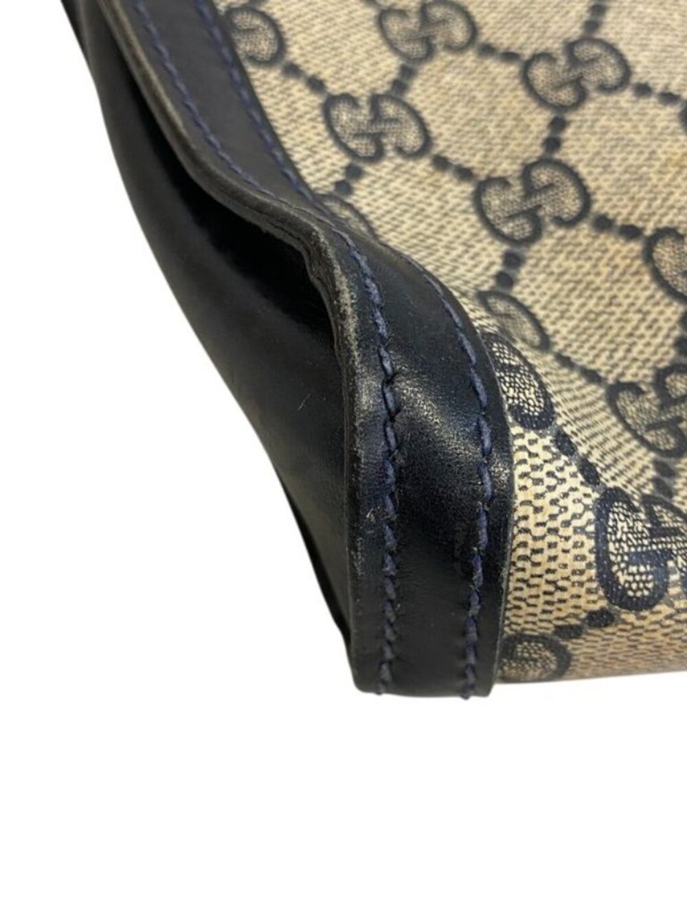 Gucci Vintage Vanity Makeup Pouch Second GG Pattern Sherry - Picture 5 of 8